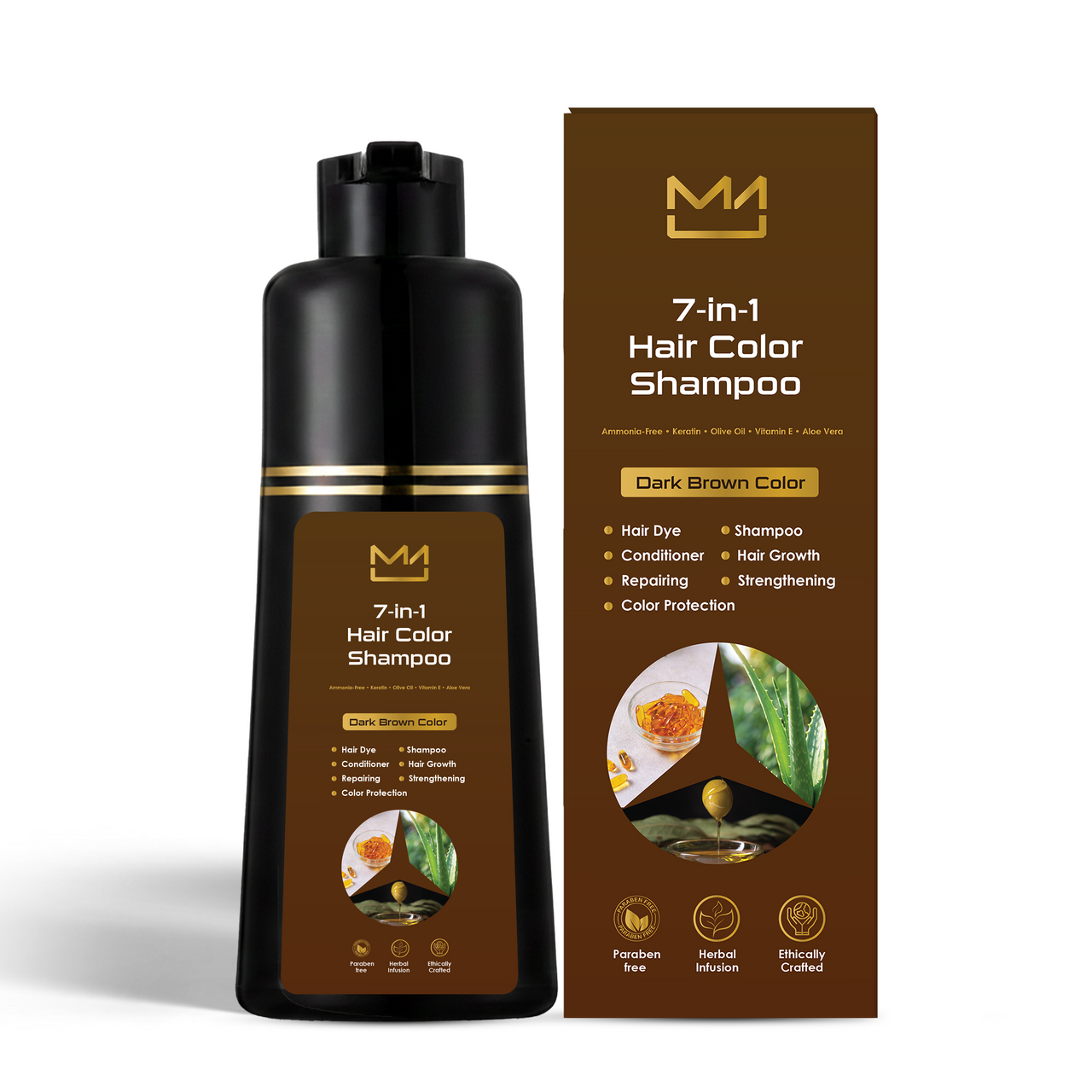 7 in 1 Hair Color Shampoo