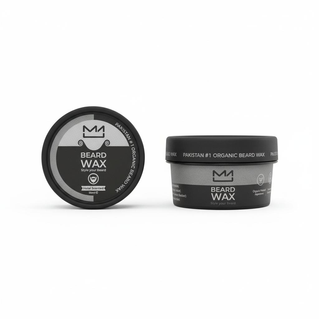 Professional Beard Wax - Front & Side View - Square Format