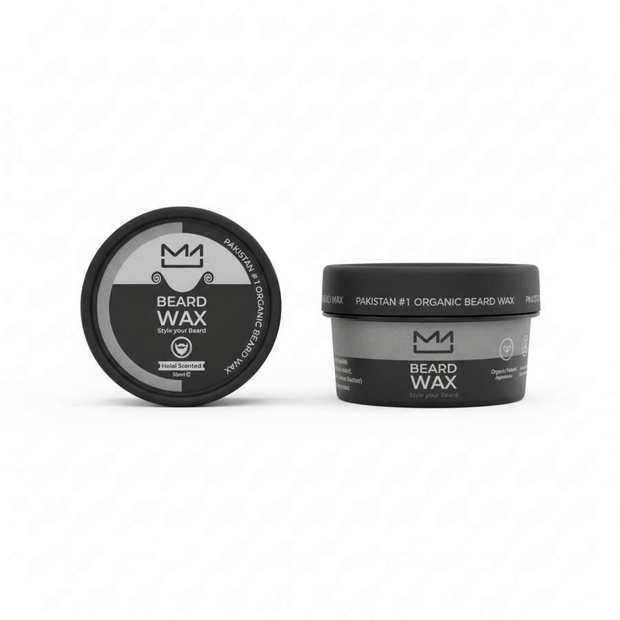 Professional Beard Wax - Front & Side View - Square Format
